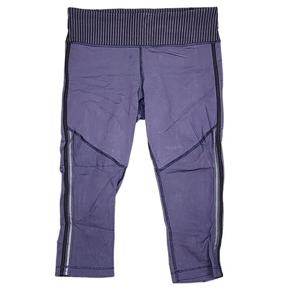 Lululemon Cropped Leggings Purple size 8 - Picture 8 of 9